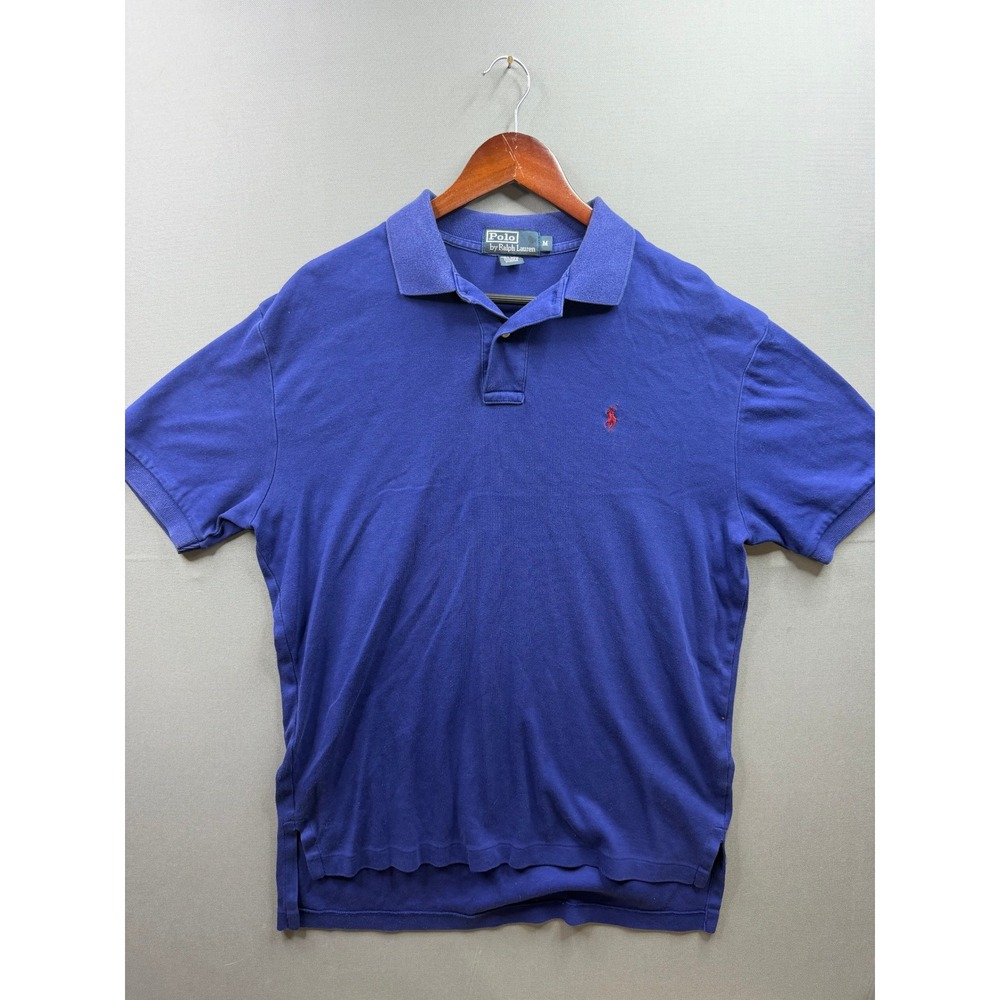 Polo Ralph Lauren Polo Shirt Mens Blue Short Sleeve Classic Fit Pony Logo‎ M